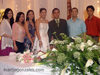 L-R: Jane, Yssah, Cielle, Cathy (Bride), Eli (Groom), Me, Khel